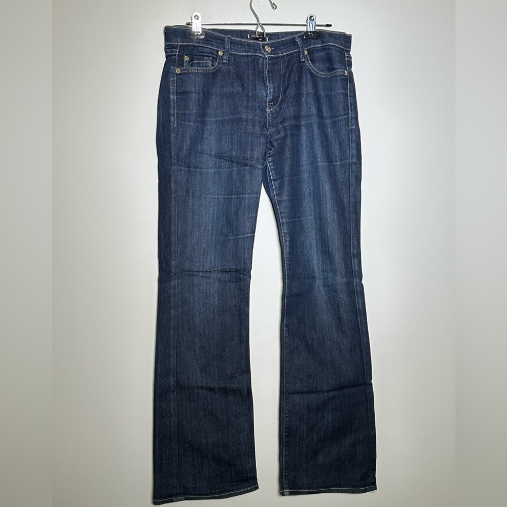 Fidelity Jeans women’s jeans dark wash denim size 31 boot leg jeans mid rise